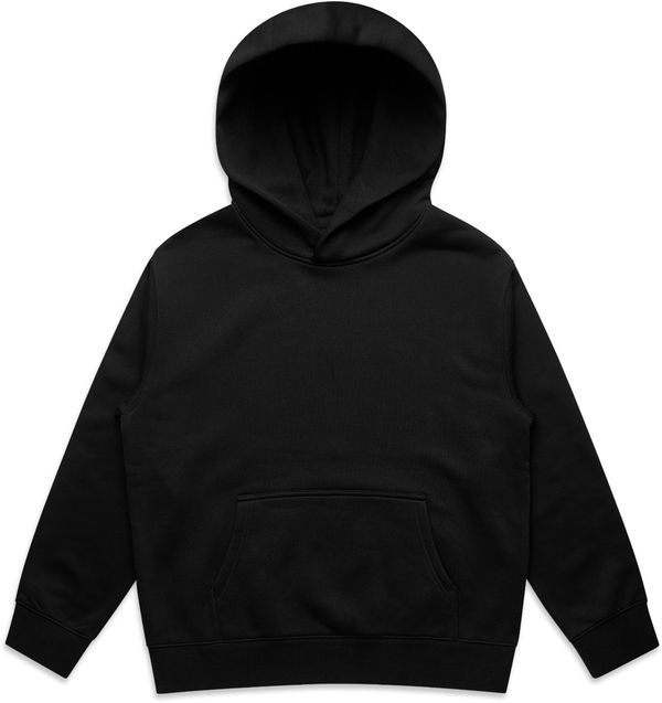Am image of a Custom AS Colour Youth Relax Hood in Black!