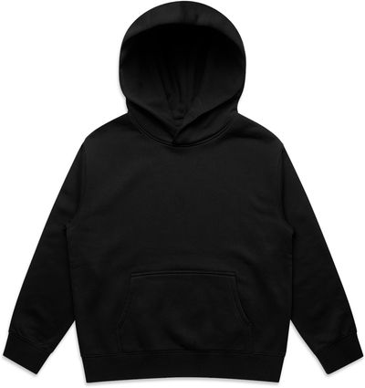 Am image of a Custom AS Colour Youth Relax Hood in Black!