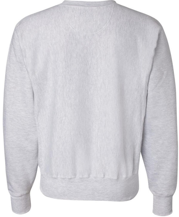 An image of a Custom Champion Adult Reverse Weave Fleece Crew in Silver Gray!