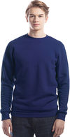 Am image of a Custom Jerico Three End Bamboo Fleece Crewneck Sweatshirt in Navy!