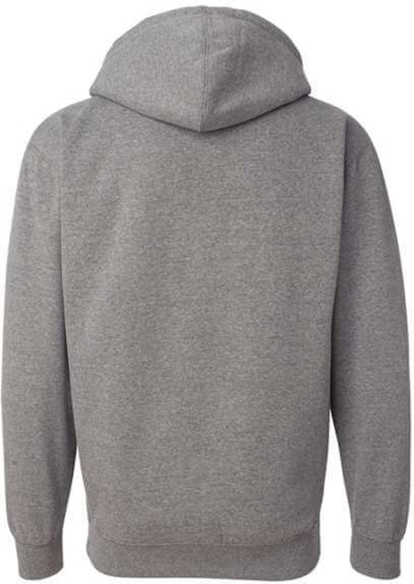 Am image of a Custom Independent Trading Co. Heavyweight Hooded Sweatshirt in Gunmetal Heather!