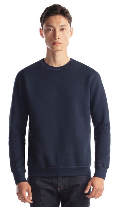 Jerico Premium Eco Fleece Crewneck Sweatshirt in Navy