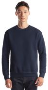 Am image of a Custom Jerico Premium Eco Fleece Crewneck Sweatshirt in Navy!