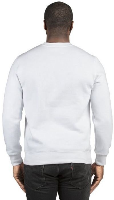 Am image of a Custom Threadfast Unisex Ultimate Crewneck Sweatshirt in White!