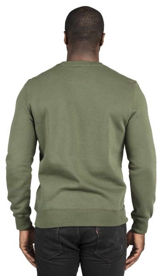 Am image of a Custom Threadfast Unisex Ultimate Crewneck Sweatshirt in Army!