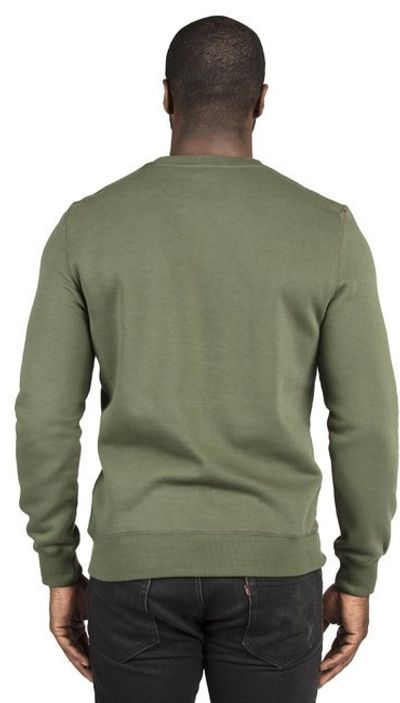 Am image of a Custom Threadfast Unisex Ultimate Crewneck Sweatshirt in Army!