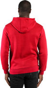Am image of a Custom Threadfast Unisex Ultimate Fleece Pullover Hooded Sweatshirt in Red!