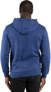 Am image of a Custom Threadfast Unisex Ultimate Fleece Pullover Hooded Sweatshirt in Navy!