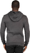 Am image of a Custom Threadfast Unisex Ultimate Fleece Pullover Hooded Sweatshirt in Charcoal Heather!