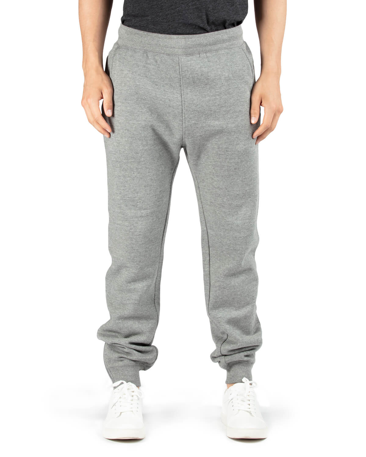 Threadfast Unisex Ultimate Fleece Pants in Heather Grey