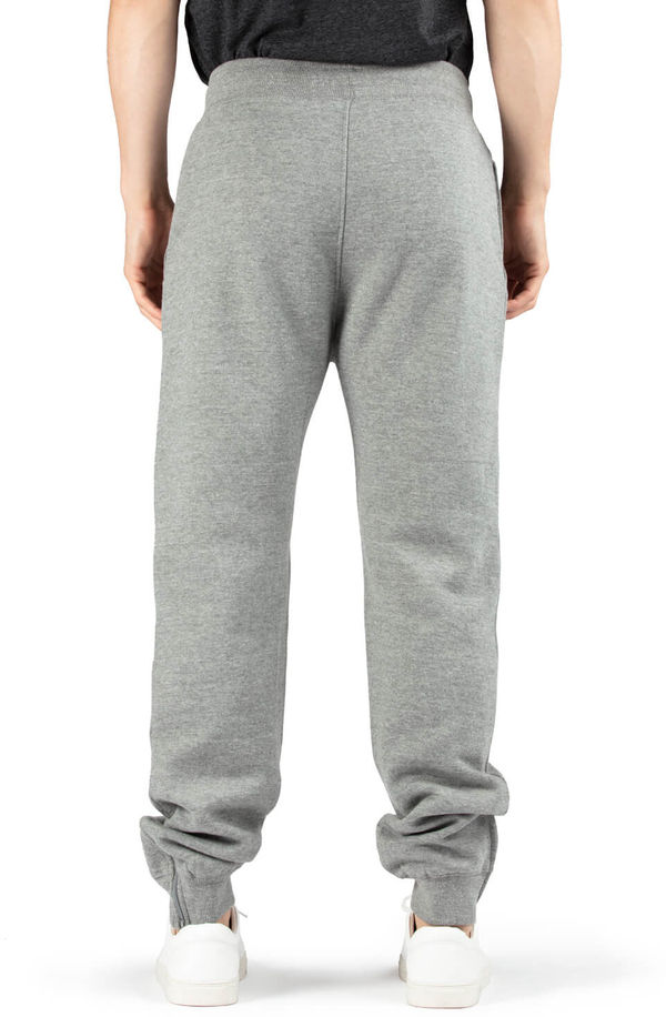 Am image of a Custom Threadfast Unisex Ultimate Fleece Pants in Heather Grey!