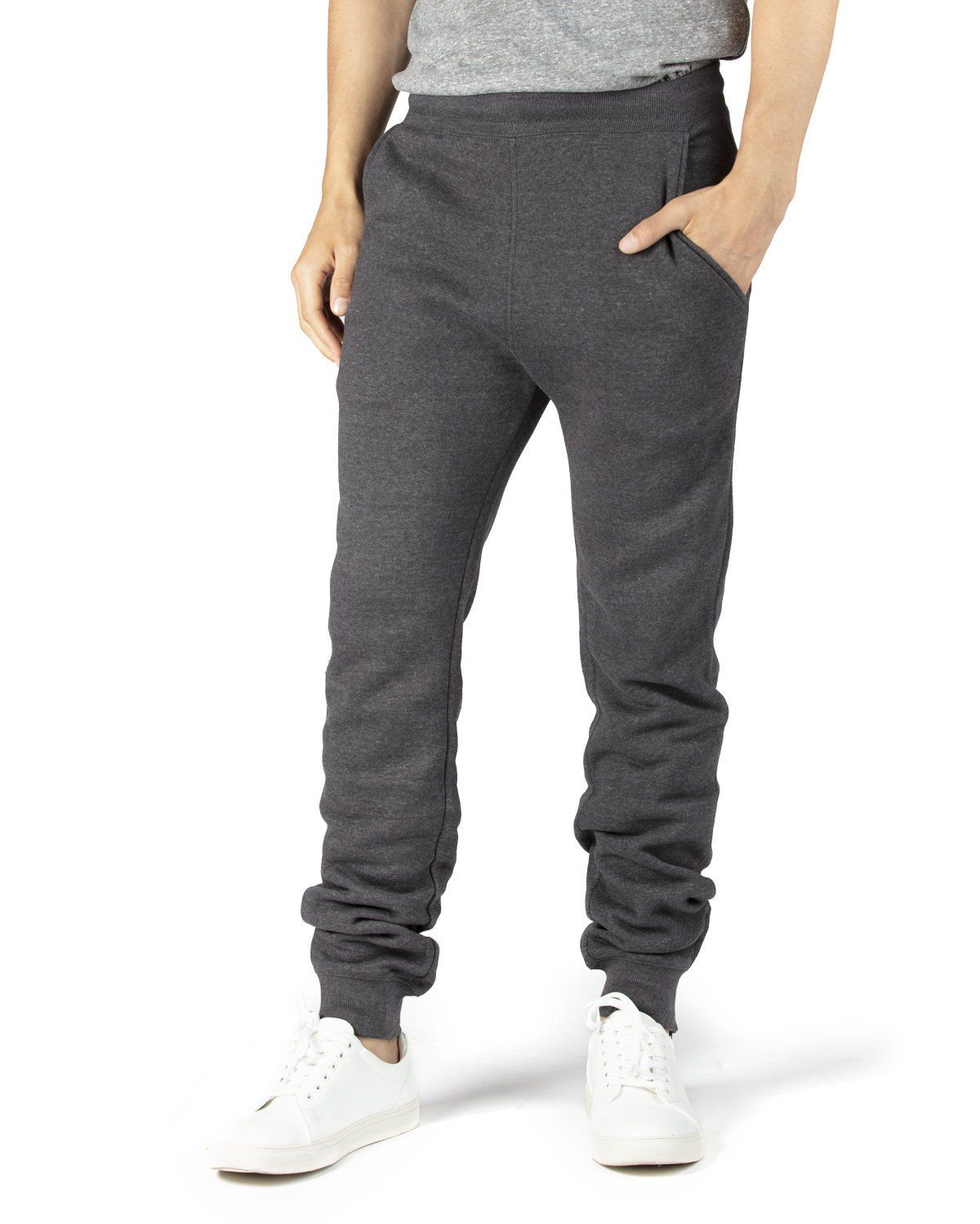 Threadfast Unisex Ultimate Fleece Pants in Charcoal Heather