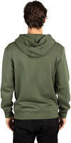 Am image of a Custom Threadfast Unisex Ultimate Fleece Full Zip Hooded Sweatshirt in Army!