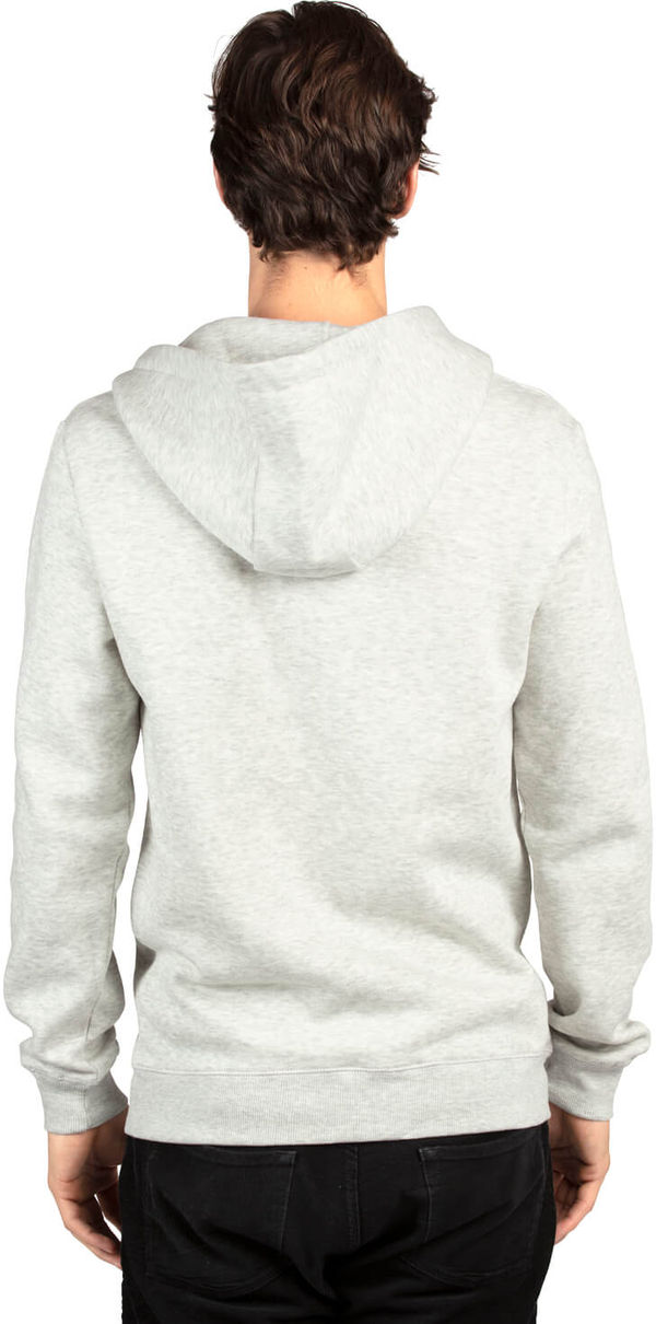 Am image of a Custom Threadfast Unisex Ultimate Fleece Full Zip Hooded Sweatshirt in Oatmeal!