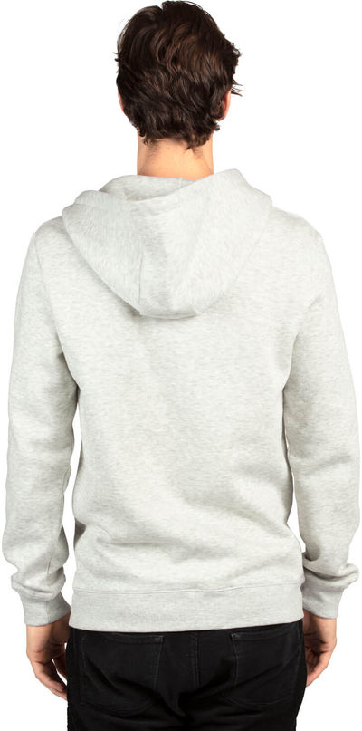 Am image of a Custom Threadfast Unisex Ultimate Fleece Full Zip Hooded Sweatshirt in Oatmeal!
