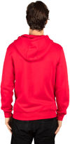 Am image of a Custom Threadfast Unisex Ultimate Fleece Full Zip Hooded Sweatshirt in Red!