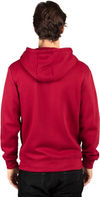 Am image of a Custom Threadfast Unisex Ultimate Fleece Full Zip Hooded Sweatshirt in Burgundy!