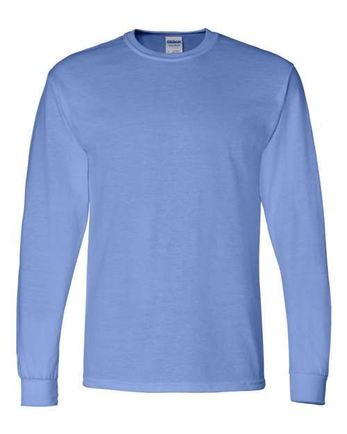 Gildan DryBlend Fifty Fifty Long Sleeve T Shirt in Carolina Blue