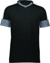 Am image of a Custom High Five Youth Wembley Soccer Jersey in Black/Graphite/White!