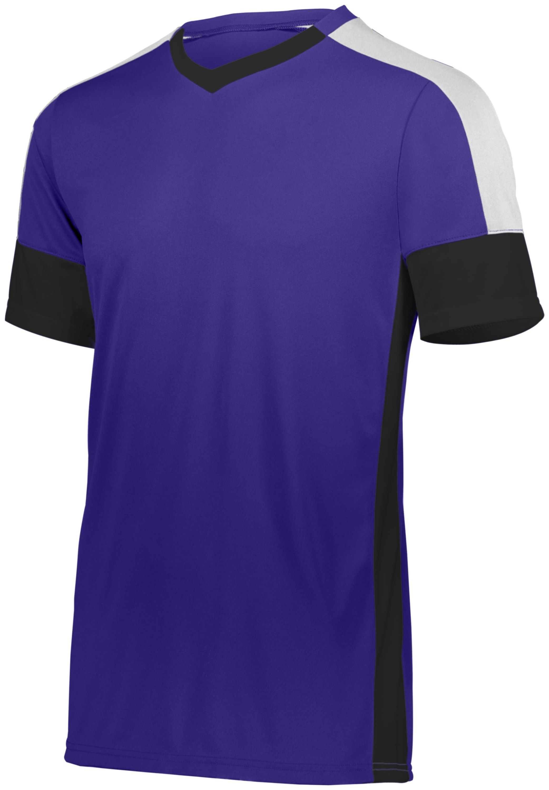 High Five Wembley Soccer Jersey in Purple/Black/White
