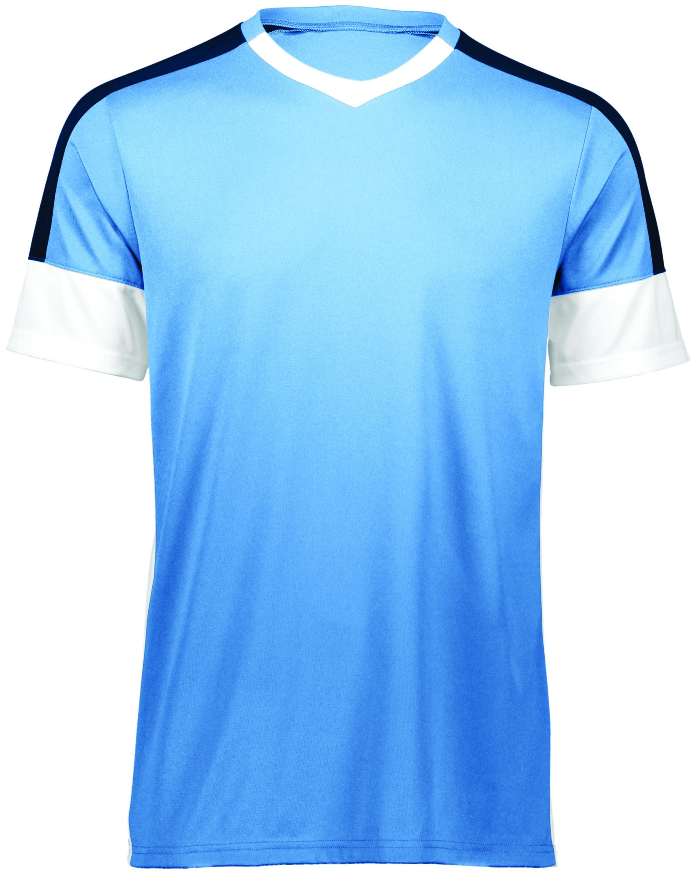 High Five Youth Wembley Soccer Jersey in Columbia Blue/White/Navy