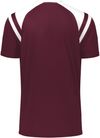 Am image of a Custom High Five Youth Sheffield Jersey in Maroon/White!