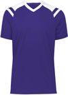 Am image of a Custom High Five Youth Sheffield Jersey in Purple/White!