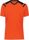 Am image of a Custom High Five Youth Sheffield Jersey in Electric Orange/Black!