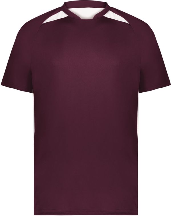 Am image of a Custom High Five Hawk Evolution Soccer Jersey in Maroon/White!