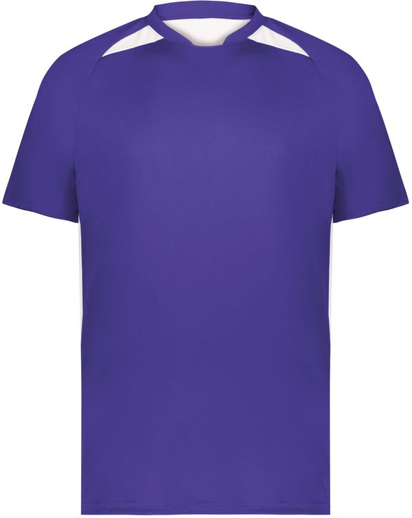 Am image of a Custom High Five Hawk Evolution Soccer Jersey in Purple/White!