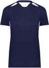 Am image of a Custom High Five Ladies Hawk Evolution Soccer Jersey in Navy/White!