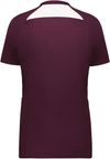 Am image of a Custom High Five Ladies Hawk Evolution Soccer Jersey in Maroon/White!