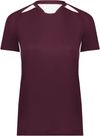 Am image of a Custom High Five Ladies Hawk Evolution Soccer Jersey in Maroon/White!