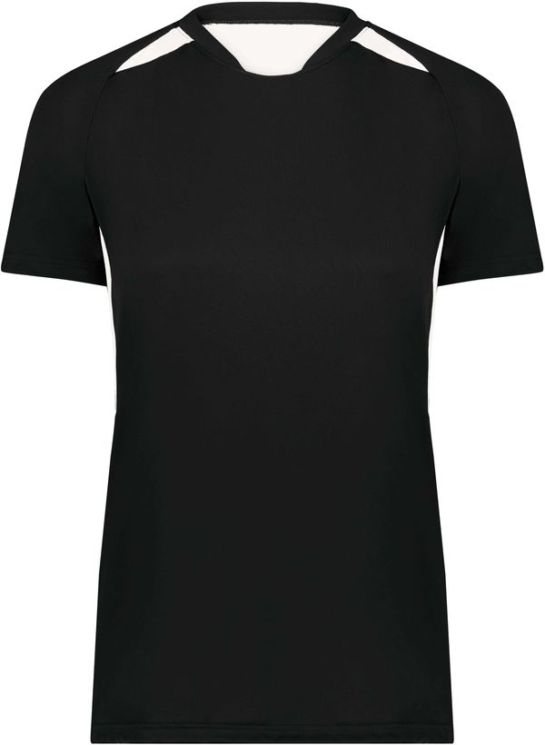 Am image of a Custom High Five Ladies Hawk Evolution Soccer Jersey in Black/White!