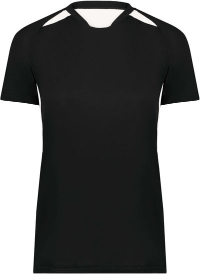 Am image of a Custom High Five Ladies Hawk Evolution Soccer Jersey in Black/White!