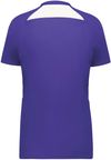 Am image of a Custom High Five Ladies Hawk Evolution Soccer Jersey in Purple/White!
