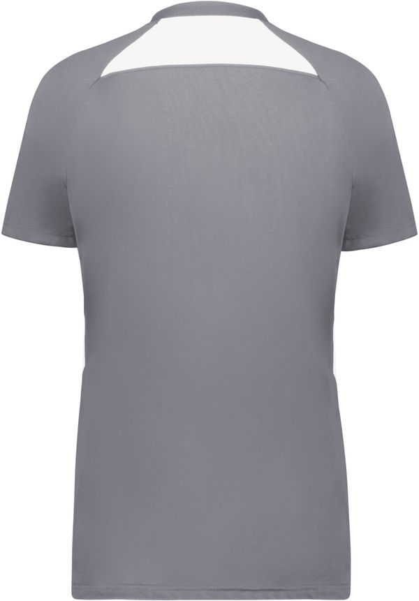 An image of a Custom High Five Ladies Hawk Evolution Soccer Jersey in Graphite/White!