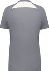 An image of a Custom High Five Ladies Hawk Evolution Soccer Jersey in Graphite/White!