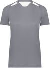 An image of a Custom High Five Ladies Hawk Evolution Soccer Jersey in Graphite/White!