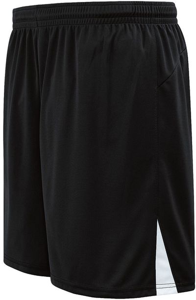 Am image of a Custom High Five Hawk Soccer Shorts in Black/White!