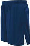 Am image of a Custom High Five Ladies Hawk Soccer Shorts in Navy/White!