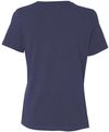 Am image of a Custom Bella and Canvas Womens Relaxed Jersey Tee in Navy!