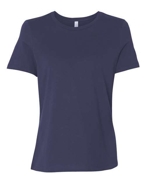 Bella and Canvas Womens Relaxed Jersey Tee in Navy