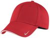 Am image of a Custom Nike Dri Fit Mesh Swoosh Flex Sandwich Cap in Sport Red!