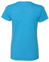 An image of a Custom Gildan Heavy Cotton Women's Tshirt in Heather Sapphire!