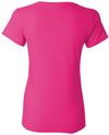 Am image of a Custom Gildan Heavy Cotton Women's Tshirt in Heliconia!