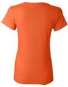 Am image of a Custom Gildan Heavy Cotton Women's Tshirt in Orange!