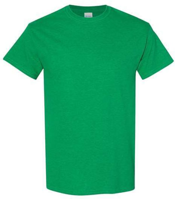 An image of a Custom GILDAN Heavy Cotton TShirt in Antique Irish Green!