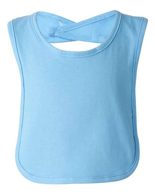 Rabbit Skins Infant Premium Jersey Bib in Light Blue