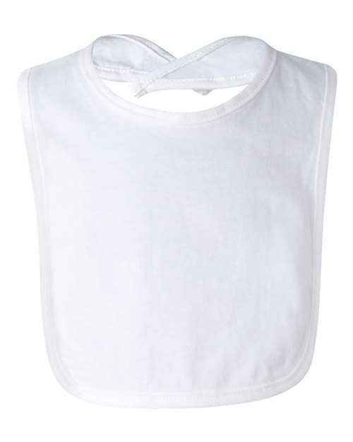 Rabbit Skins Infant Premium Jersey Bib in White